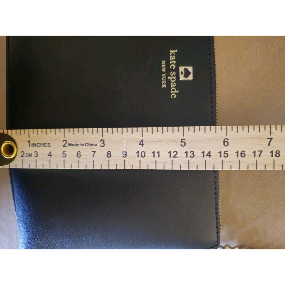 Kate Spade NY Sawyer St Small Black Crossbody Bag Gold Hardware Zip Chain Strap - Picture 9 of 13